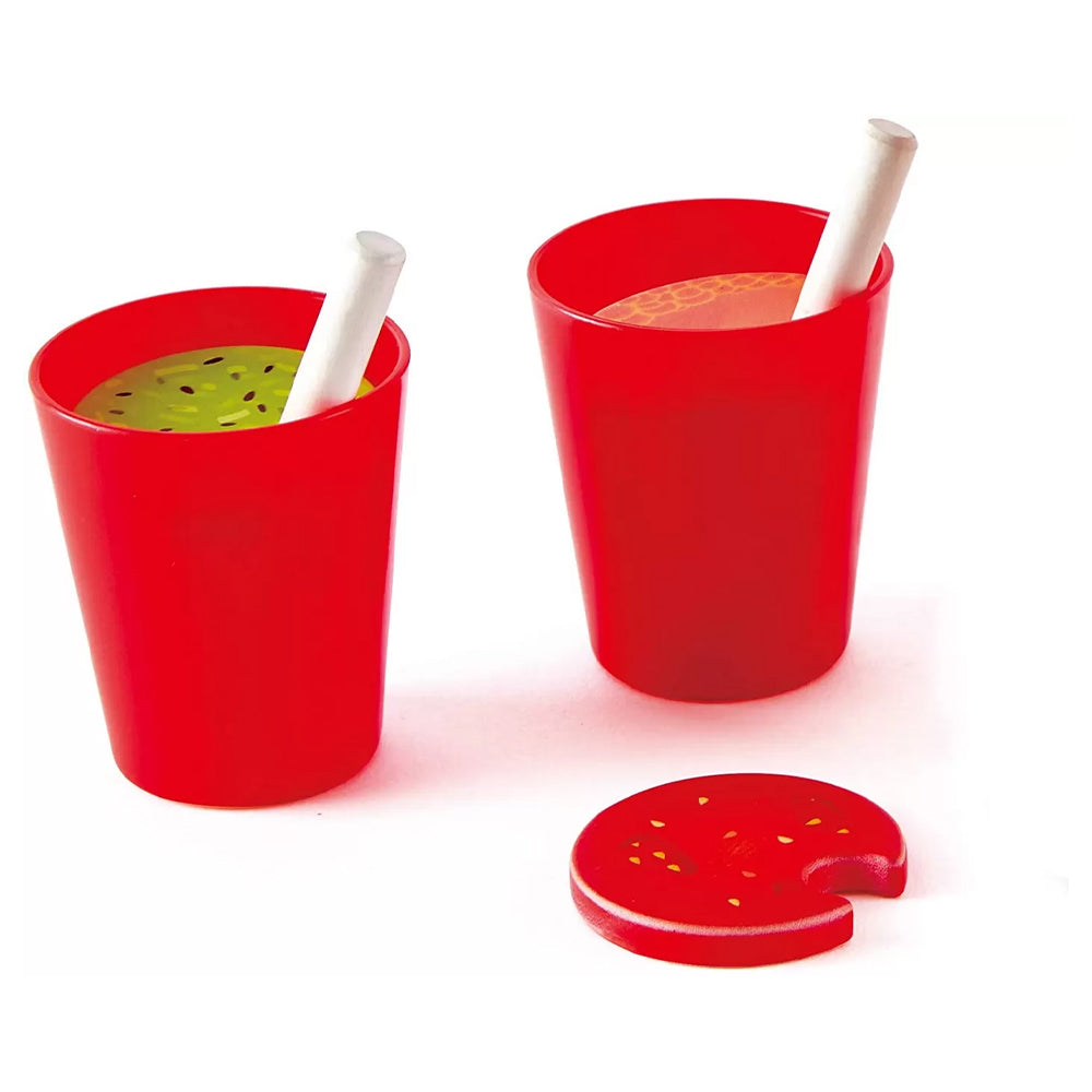 Blender de bucatarie, din lemn, cu accesorii. Hape