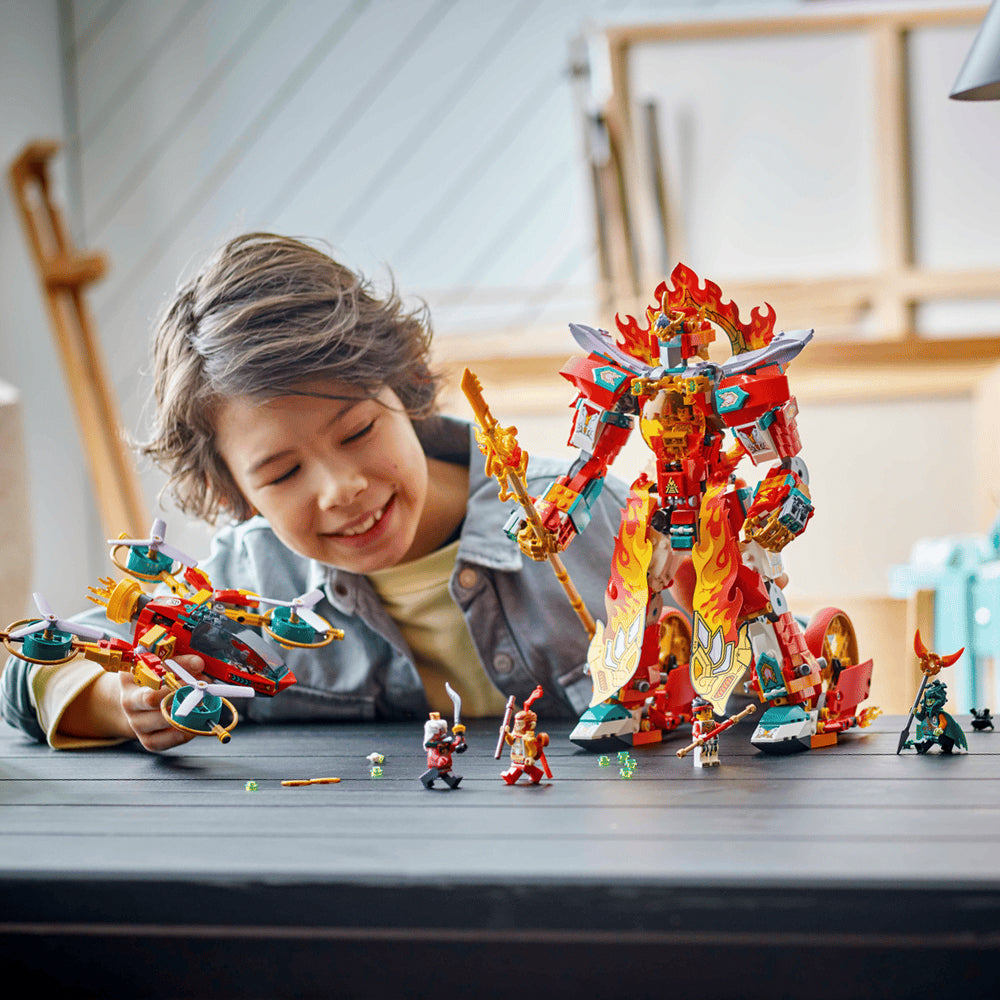 LEGO® Monkie Kid - Robotul cu inel de foc al lui Nezha