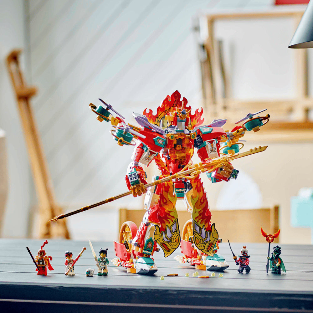 LEGO® Monkie Kid - Robotul cu inel de foc al lui Nezha