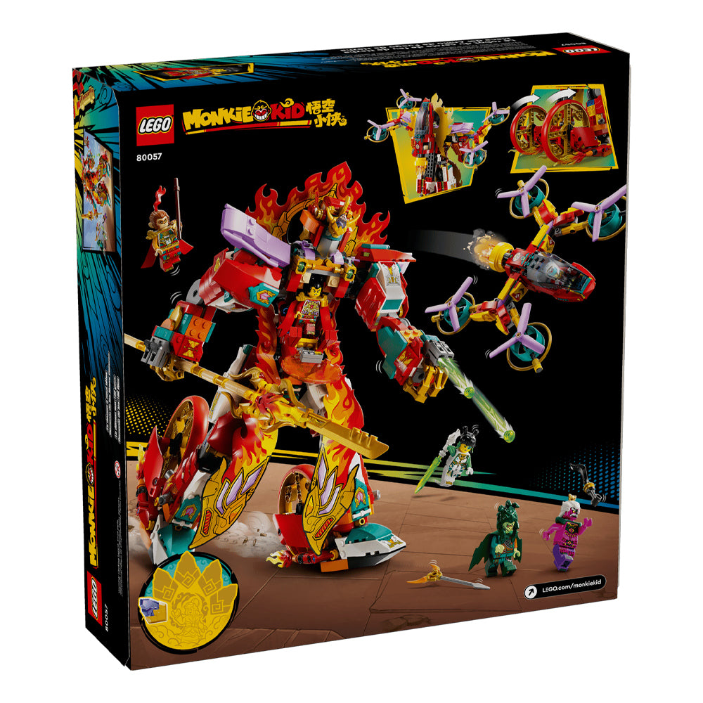 LEGO® Monkie Kid - Robotul cu inel de foc al lui Nezha
