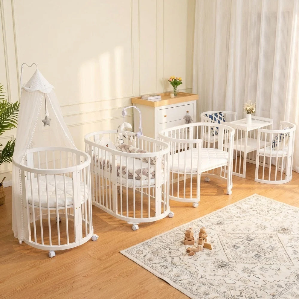 Pat rotund, evolutiv, pentru bebelusi, Craft 9 in 1. Saltele incluse!