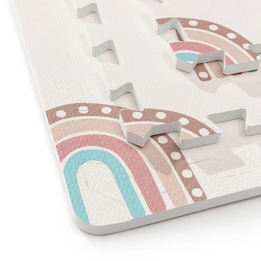 Covoras puzzle din spuma Curcubeu, 120x180cm, 6 piese