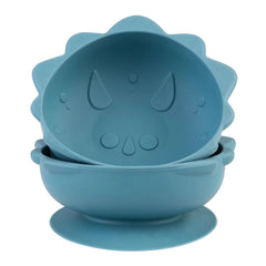Set 2 castranele Dinozaur, cu ventuza din silicon