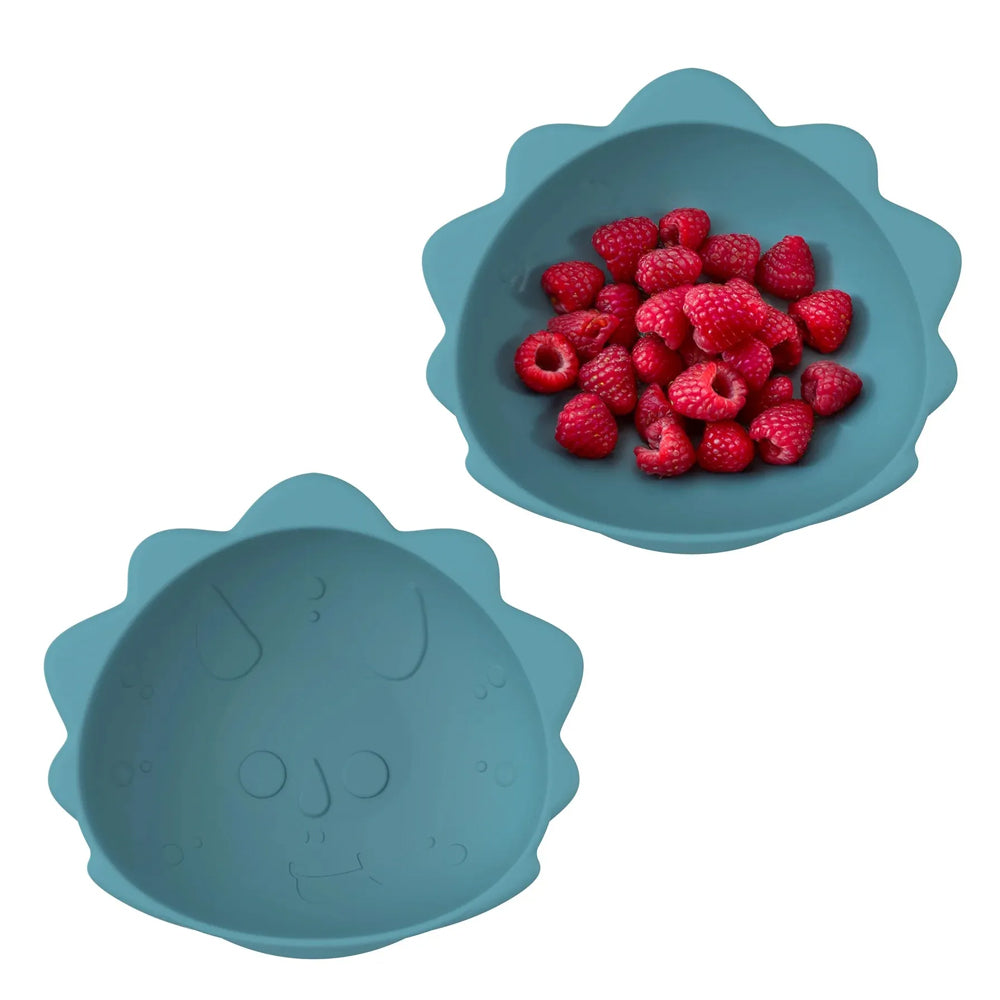 Set 2 castranele Dinozaur, cu ventuza din silicon