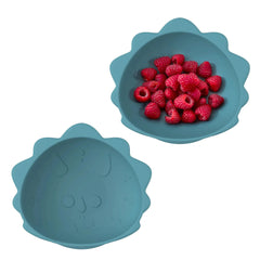 Set 2 castranele Dinozaur, cu ventuza din silicon