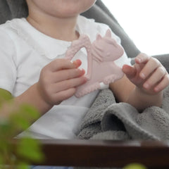 Set 2 buc, jucarii dentitie din silicon, Pisica si Unicorn, Melii