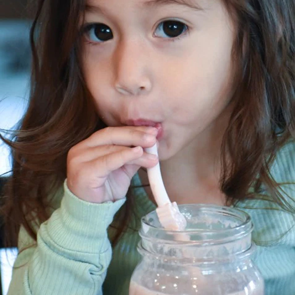 Set 6 buc Paie din silicon, reutilizabile, Melii + perie de curatare