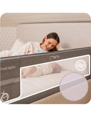 Bariera de siguranta rabatabila pentru pat. MoMi Lexi Plus, 150cm