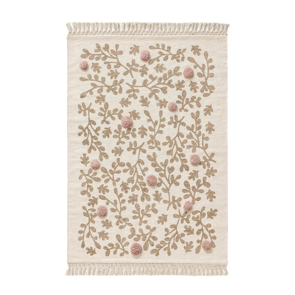 Covor din bumbac 100% - Hana Cream/Rose