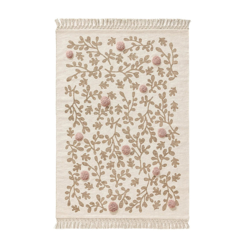 Covor din bumbac 100% - Hana Cream/Rose
