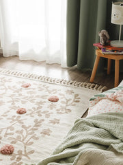 Covor din bumbac 100% - Hana Cream/Rose