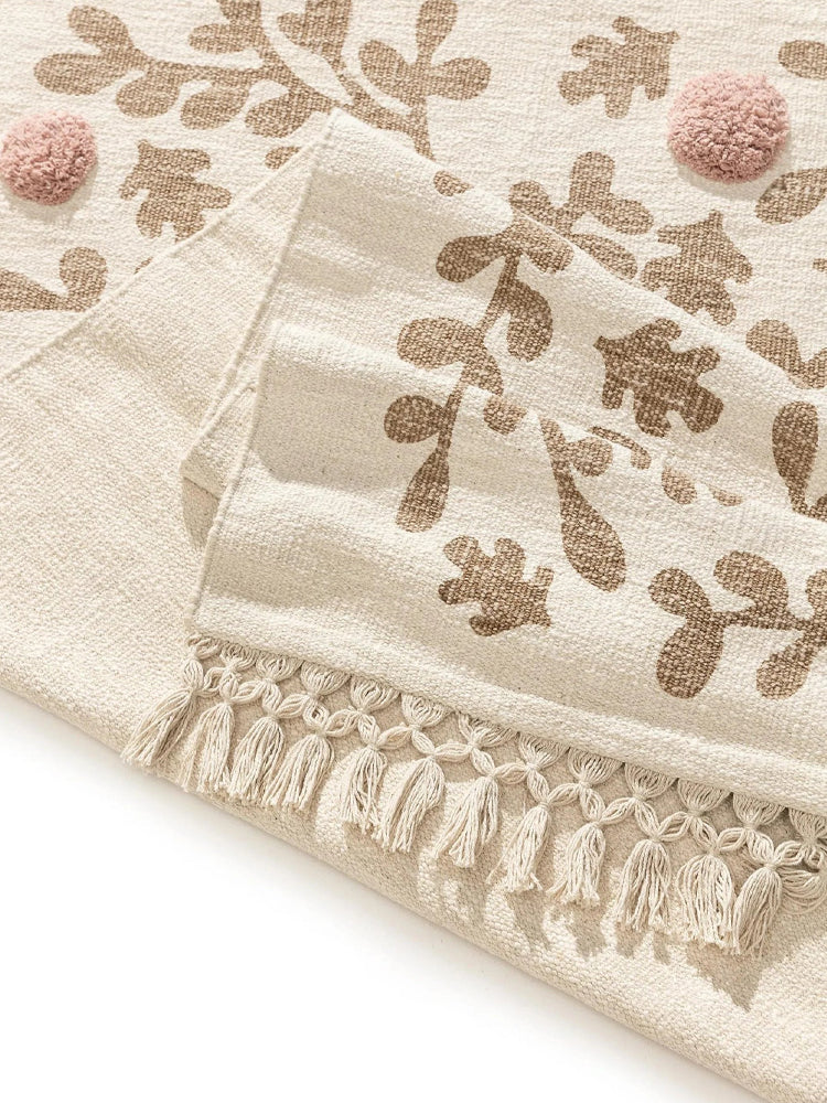 Covor din bumbac 100% - Hana Cream/Rose