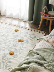 Covor din bumbac 100% - Hana Cream/Green