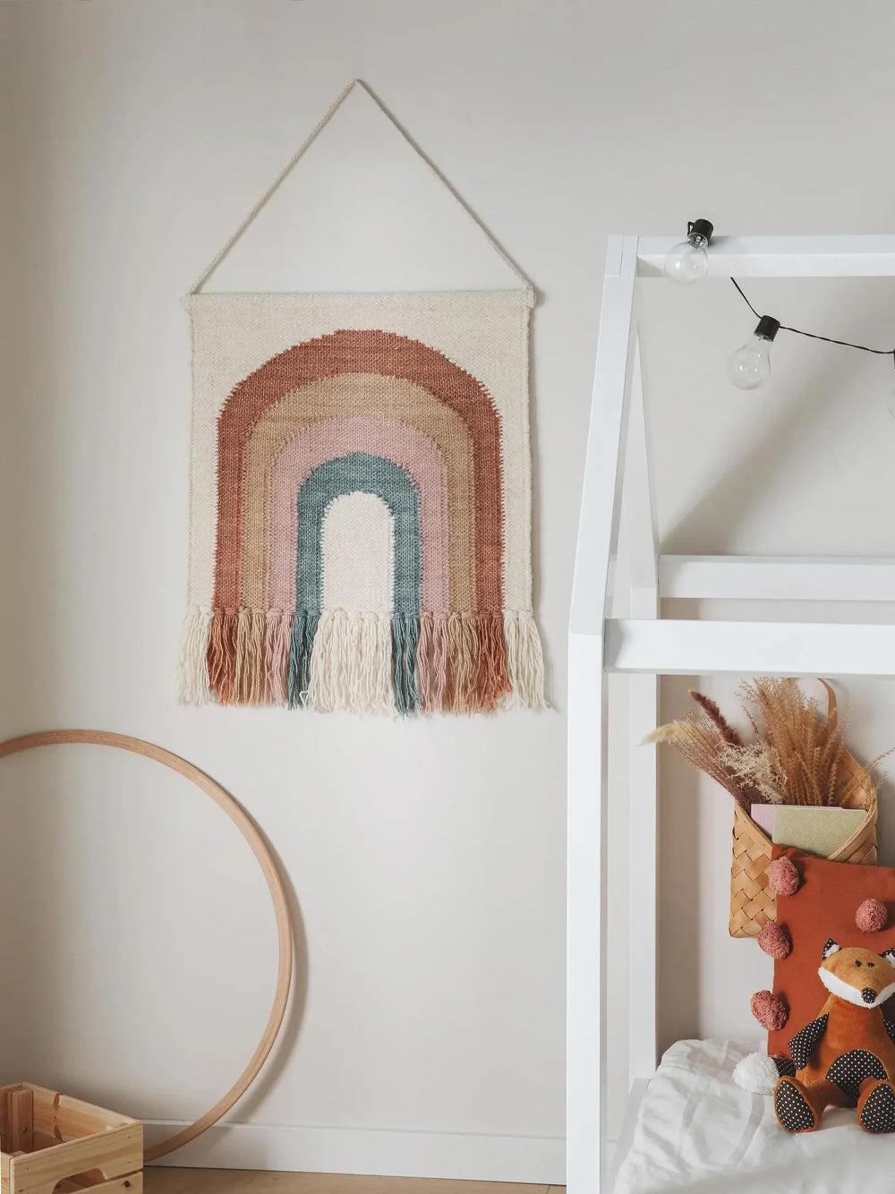 Curcubeu - decorațiune textilă de perete