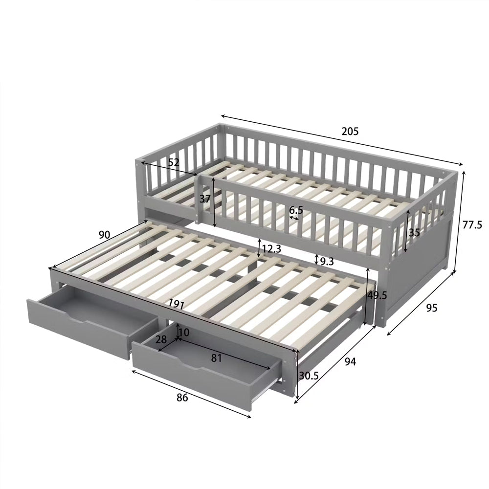 Pat Dreamer extensibil, cu sertare