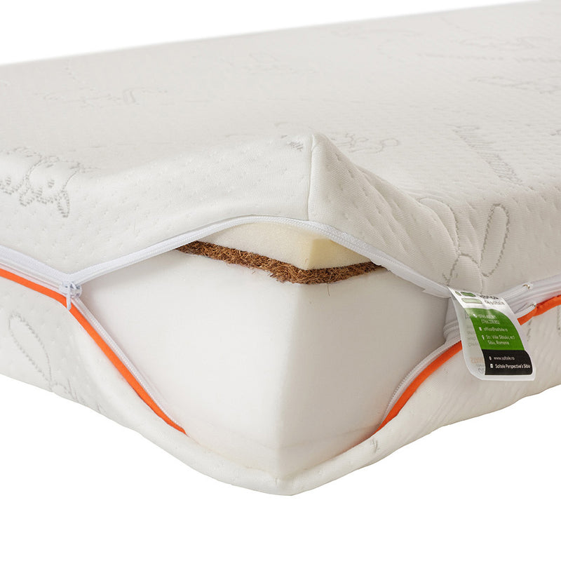 Saltea ortopedică organic COCOS, husa detasabila Tencell®