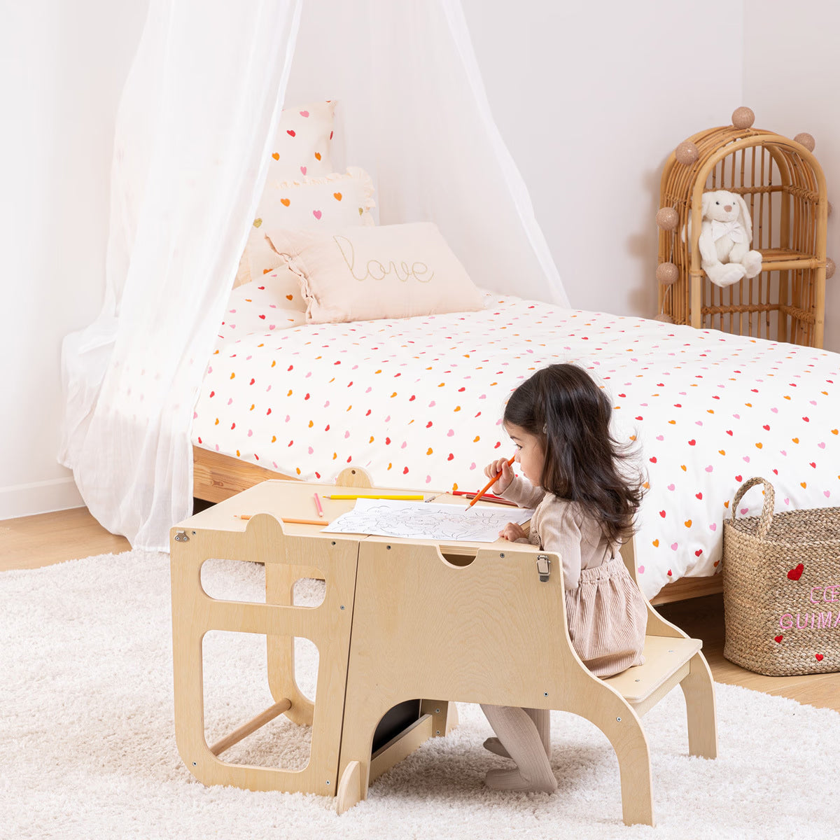 Turn de invatare transformabil, Alba