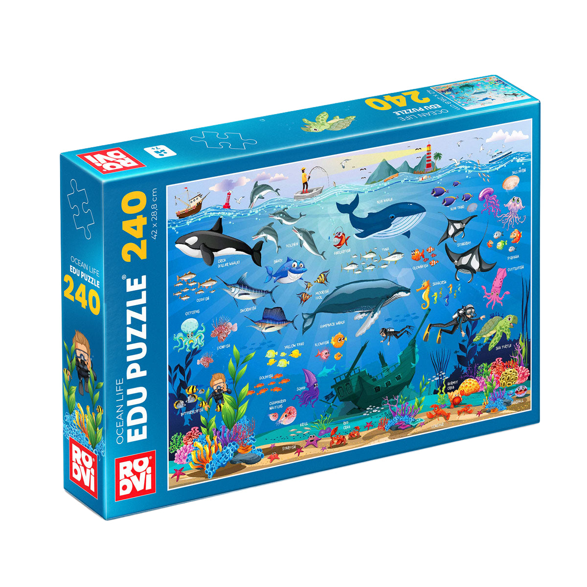 Viața în Ocean - Puzzle Copii, 240 piese