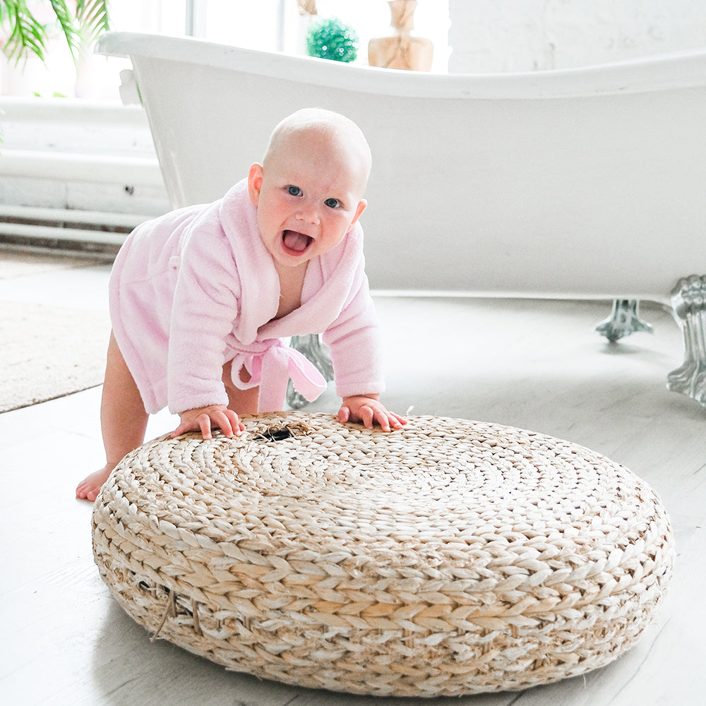 Halat de baie - brodat cu numele copilului