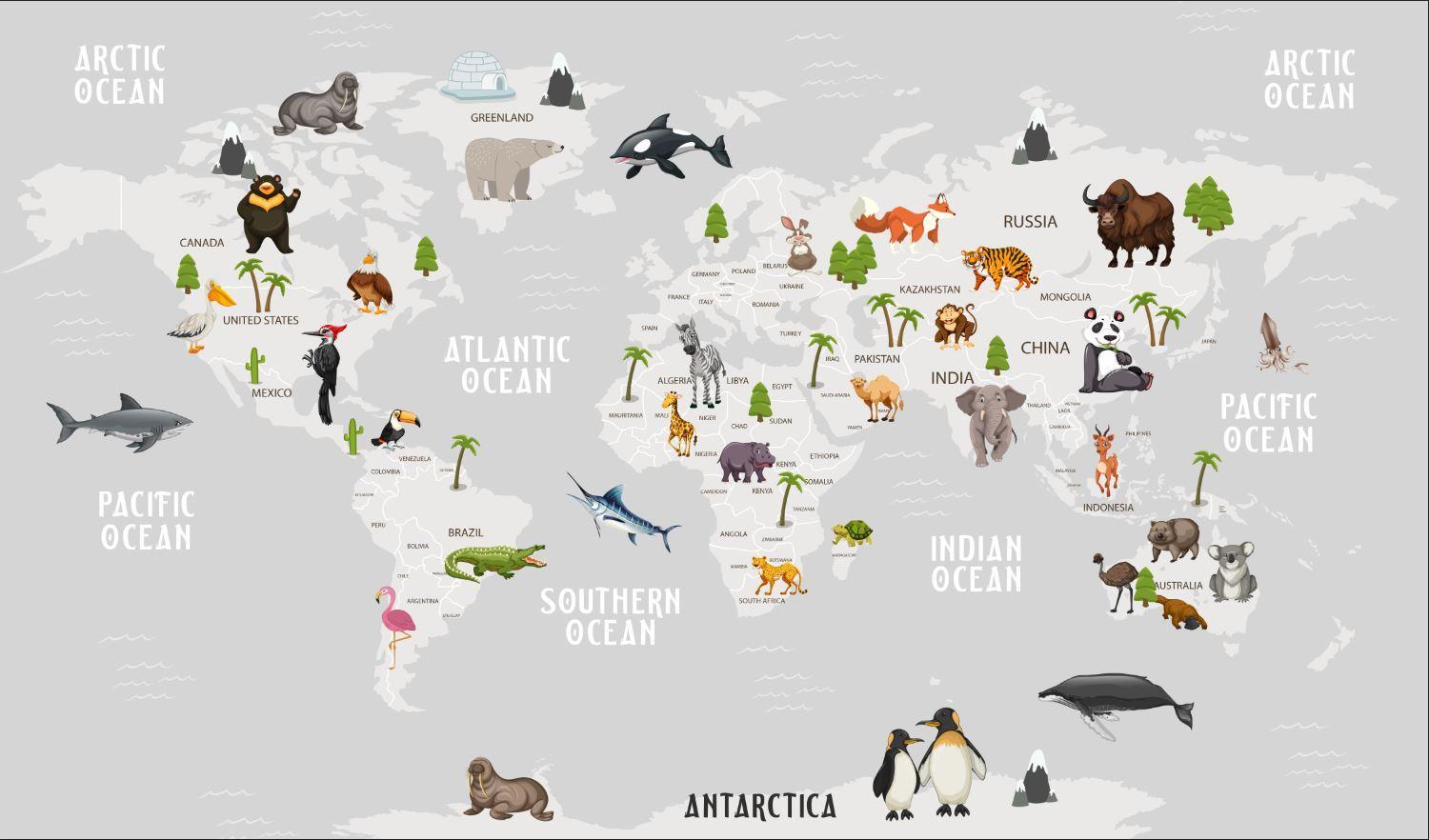 Harta Lumii (II) - Fototapet