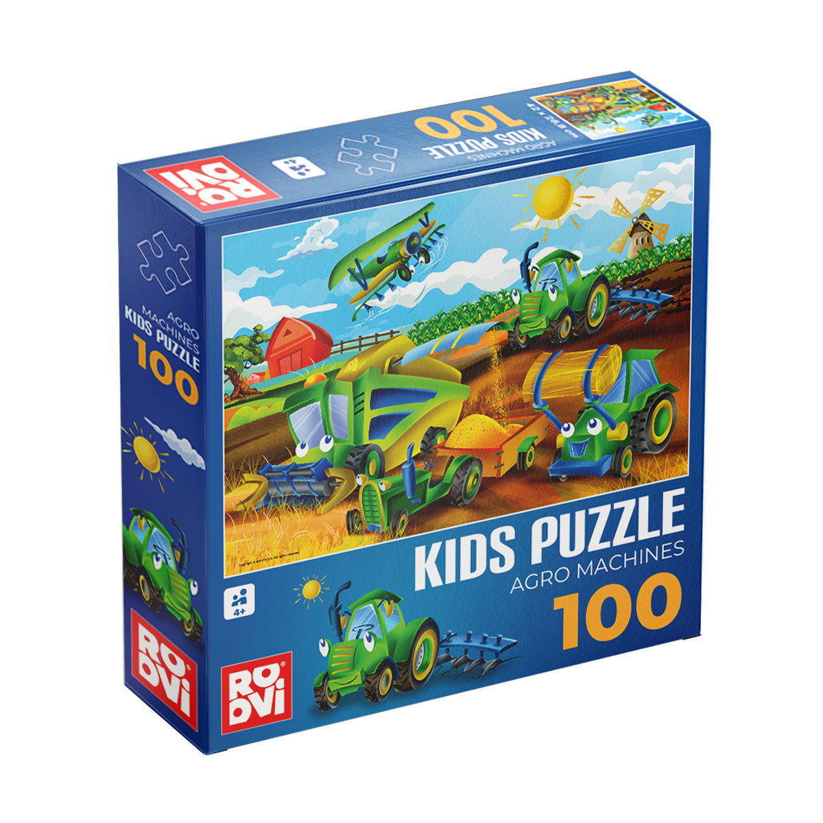 Puzzle Agro Machines – Puzzle copii, 100 piese