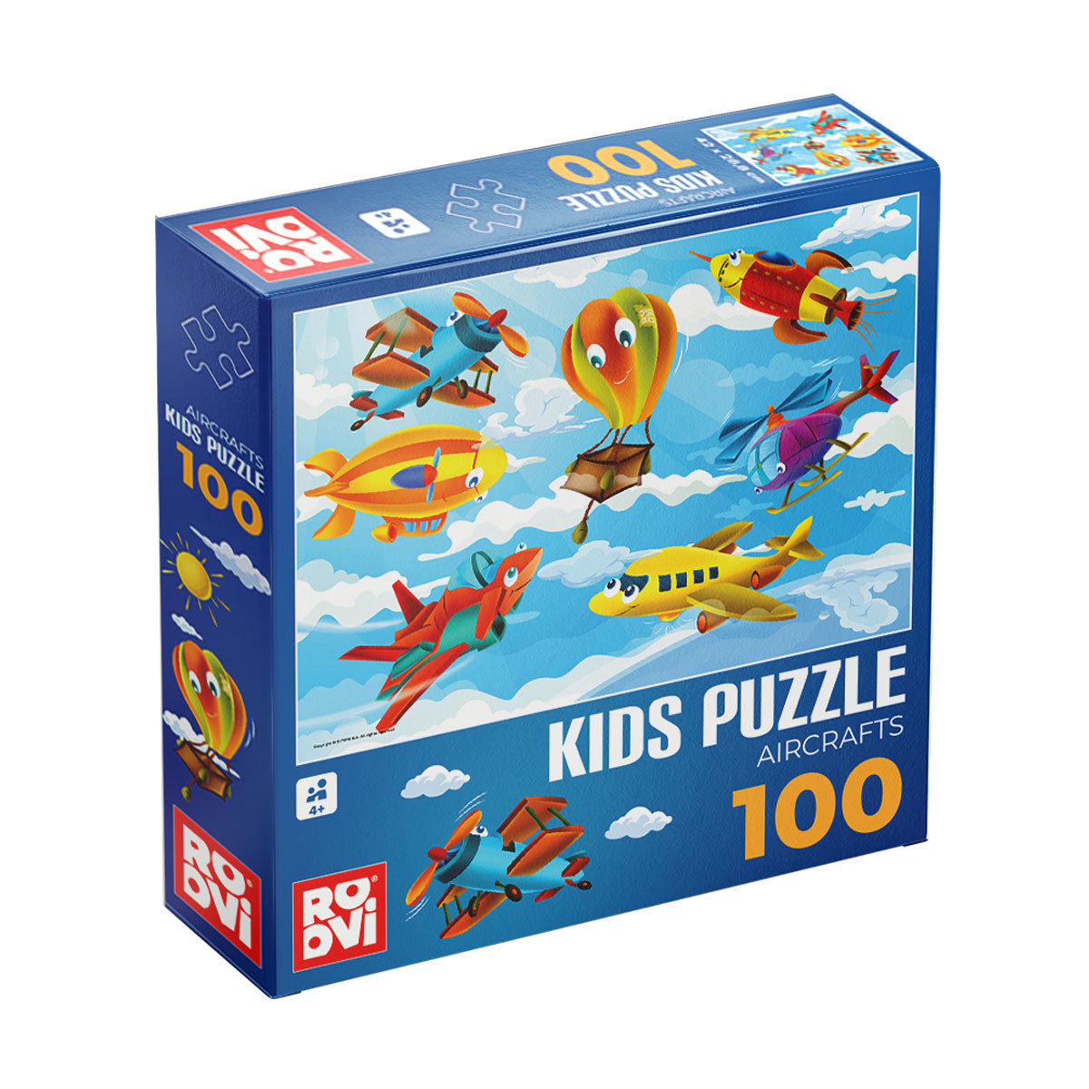 Puzzle Aircrafts – Puzzle copii, 100 piese