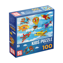Puzzle Aircrafts – Puzzle copii, 100 piese