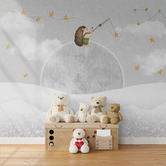 Ariciul și luna - Fototapet