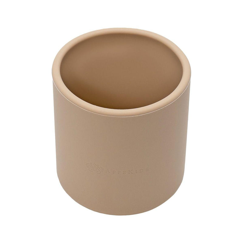 Pahar din silicon, AppeKids, Bubble Beige