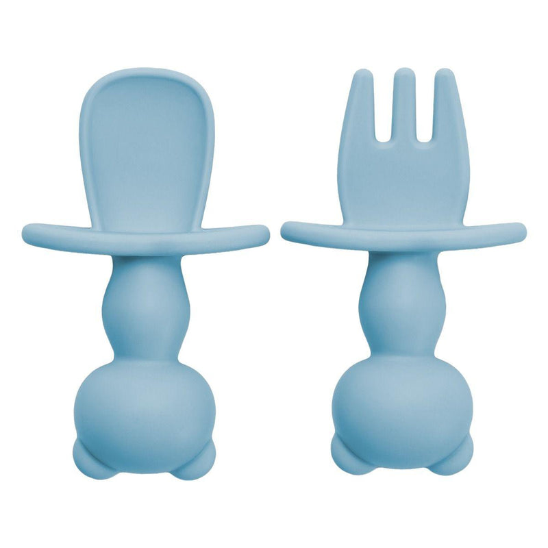 Set Tacamuri din silicon, AppeKids, Panda, Aqua Blue