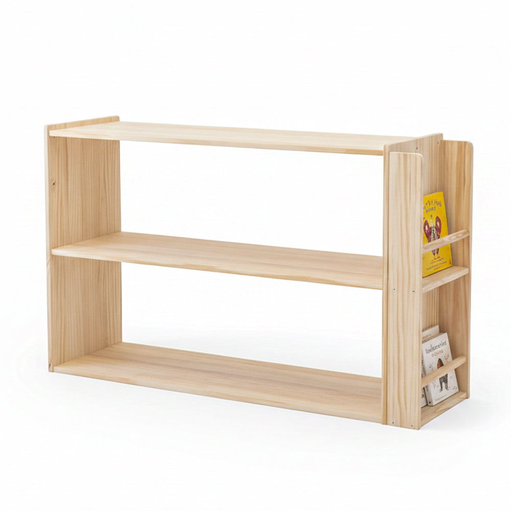 Etajera Montessori Tadalah cu biblioteca laterală pentru cărți