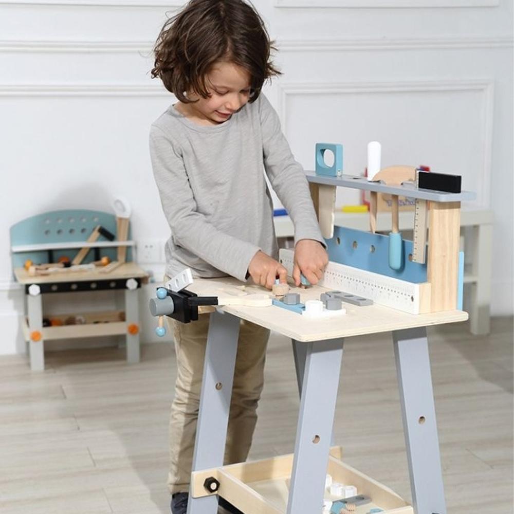 Atelier de lucru din lemn, 32 accesorii, Ecotoys - 1281