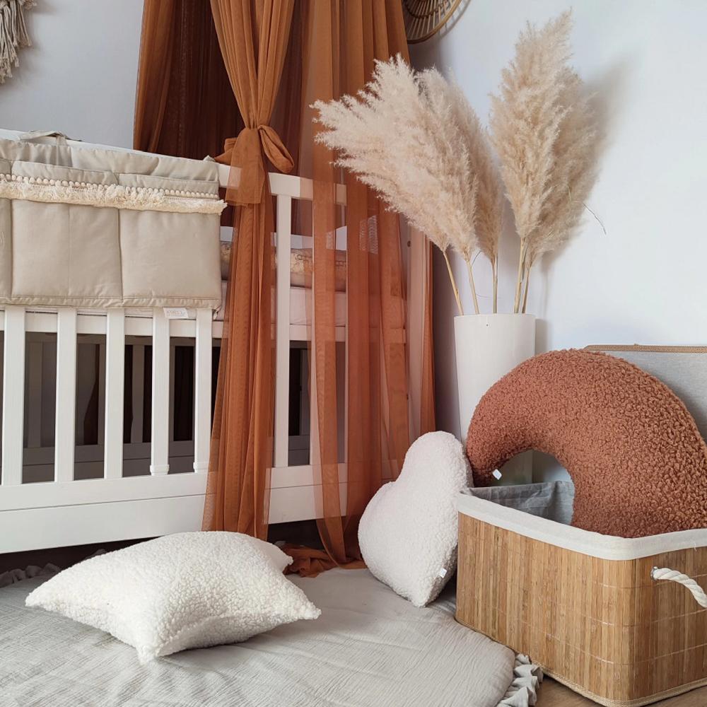 Baldachin suspendat din Tul, Koell, cu Suport metalic, Cinnamon - 2381