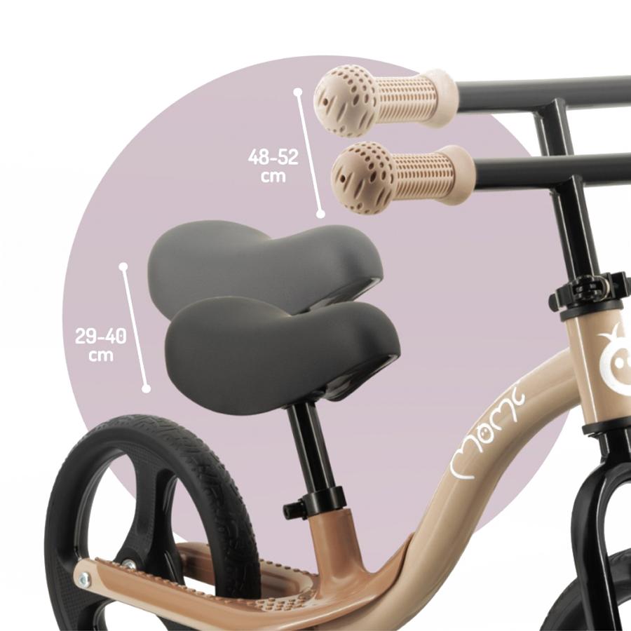 Bicicleta fara pedale cu roti led, Momi Isoka - Beige - 6587