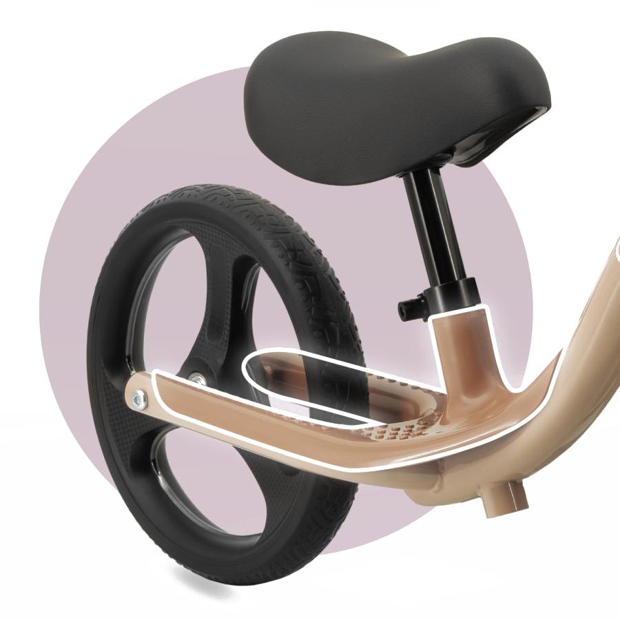 Bicicleta fara pedale cu roti led, Momi Isoka - Beige - 6590