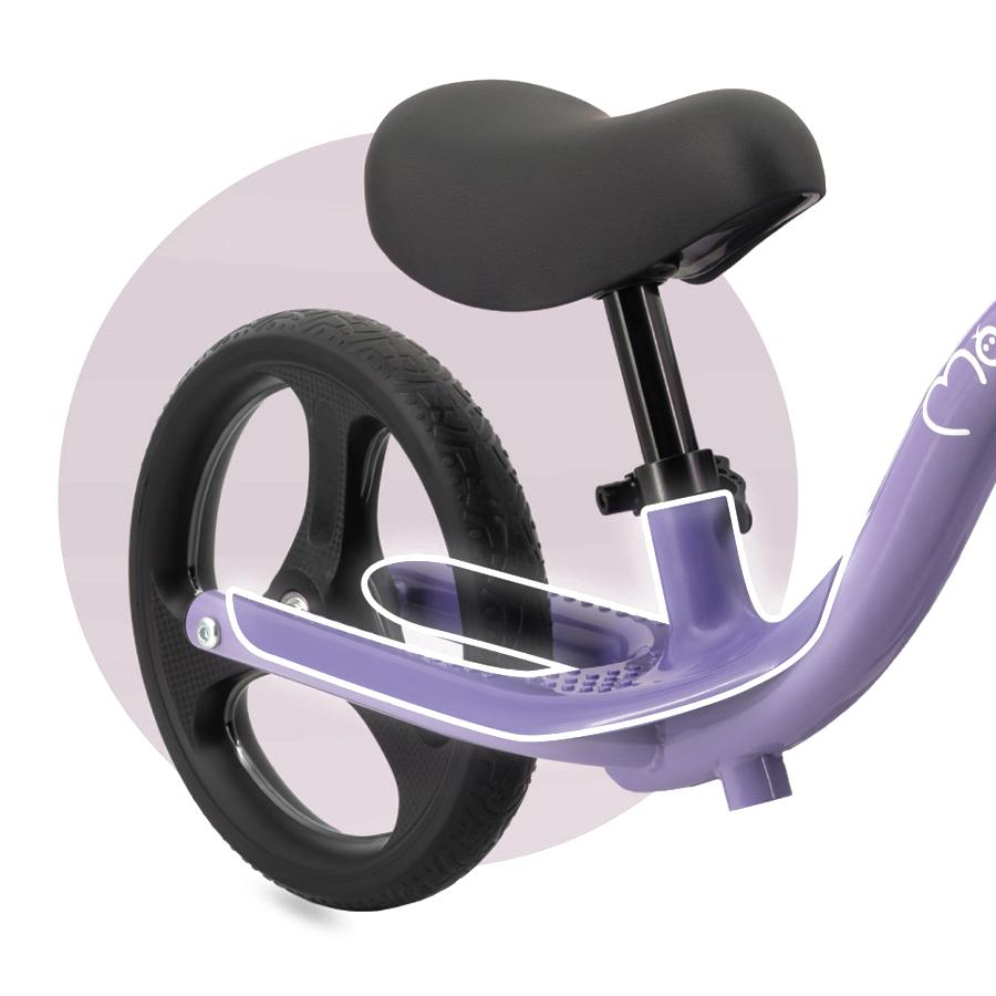 Bicicleta fara pedale cu roti led, Momi Isoka - Mov - 2835