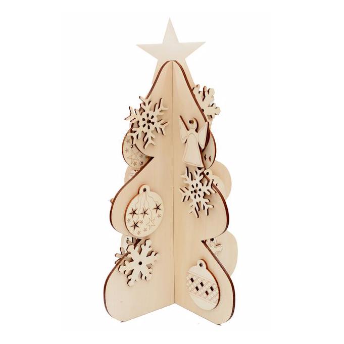  Brăduţ Crăciun de pictat