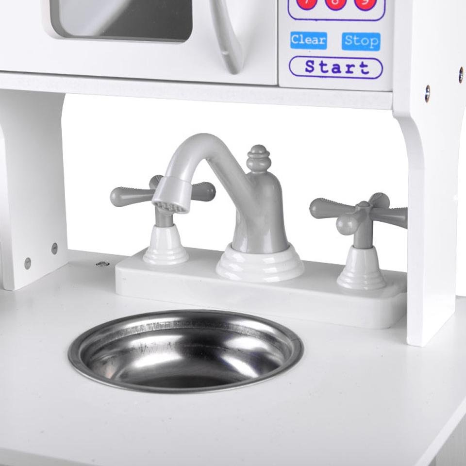 Bucatarie din lemn pentru copii, cu sunete realiste, accesorii, 85 x 60 x 30 cm, Jokomisiada - 8261