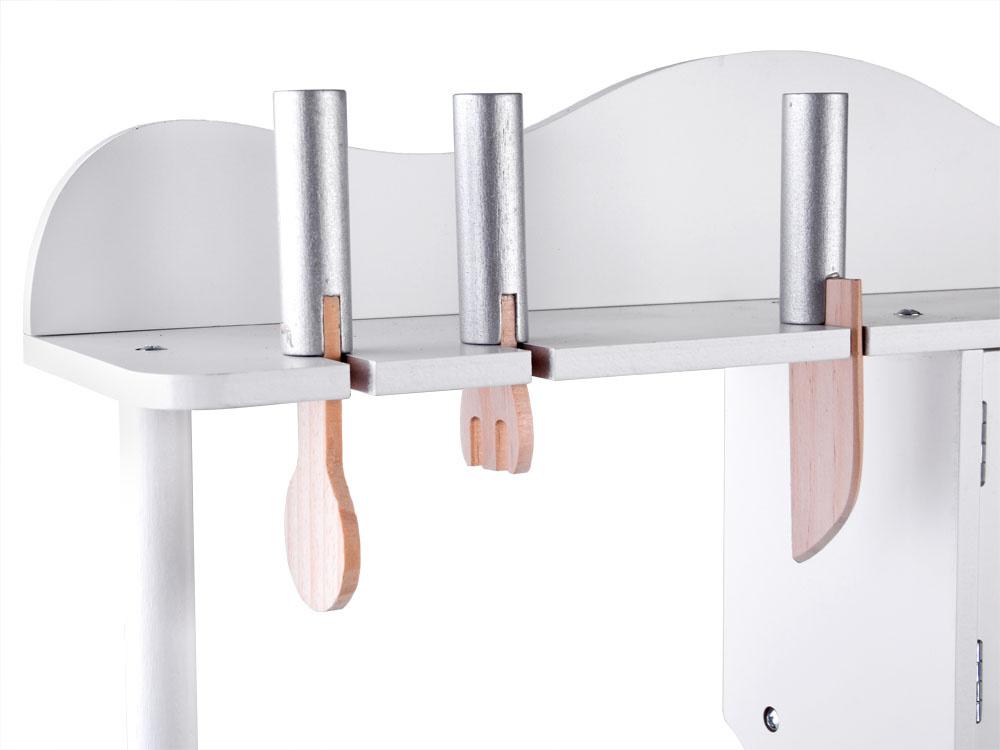 Bucatarie din lemn pentru copii, cu sunete realiste, accesorii, 85 x 60 x 30 cm, Jokomisiada - 8262