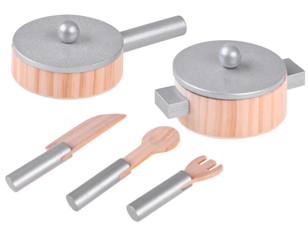 Bucatarie din lemn pentru copii, cu sunete realiste, accesorii, 85 x 60 x 30 cm, Jokomisiada - 8263