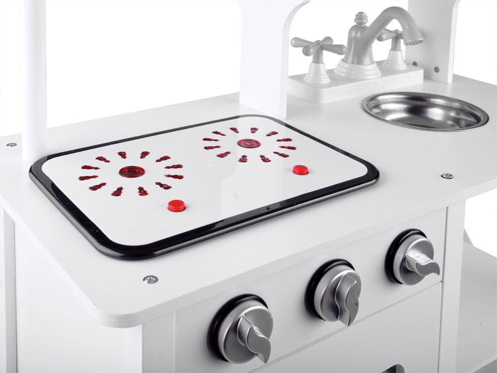 Bucatarie din lemn pentru copii, cu sunete realiste, accesorii, 85 x 60 x 30 cm, Jokomisiada - 8265