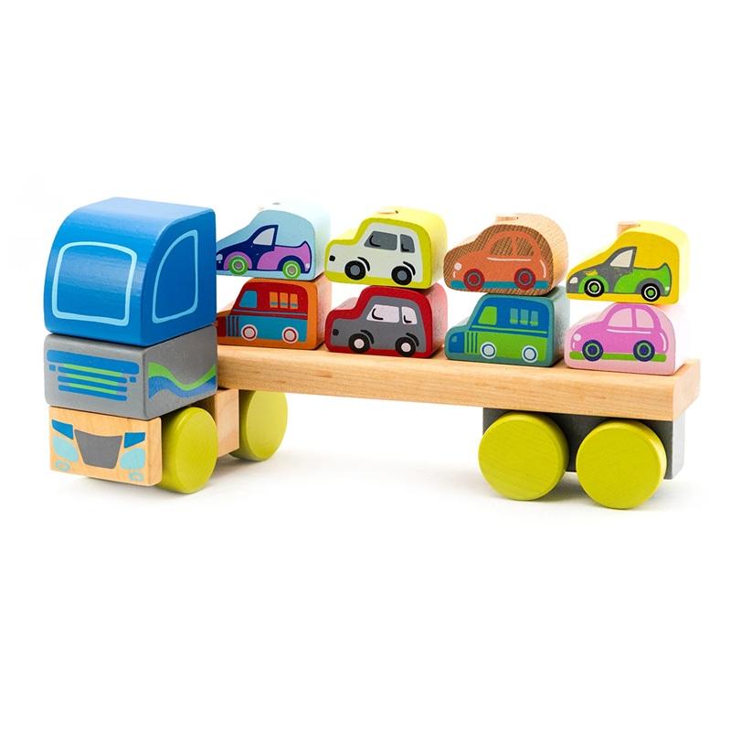  Camion pentru mașinii  - jucărie din lemn Cubika 