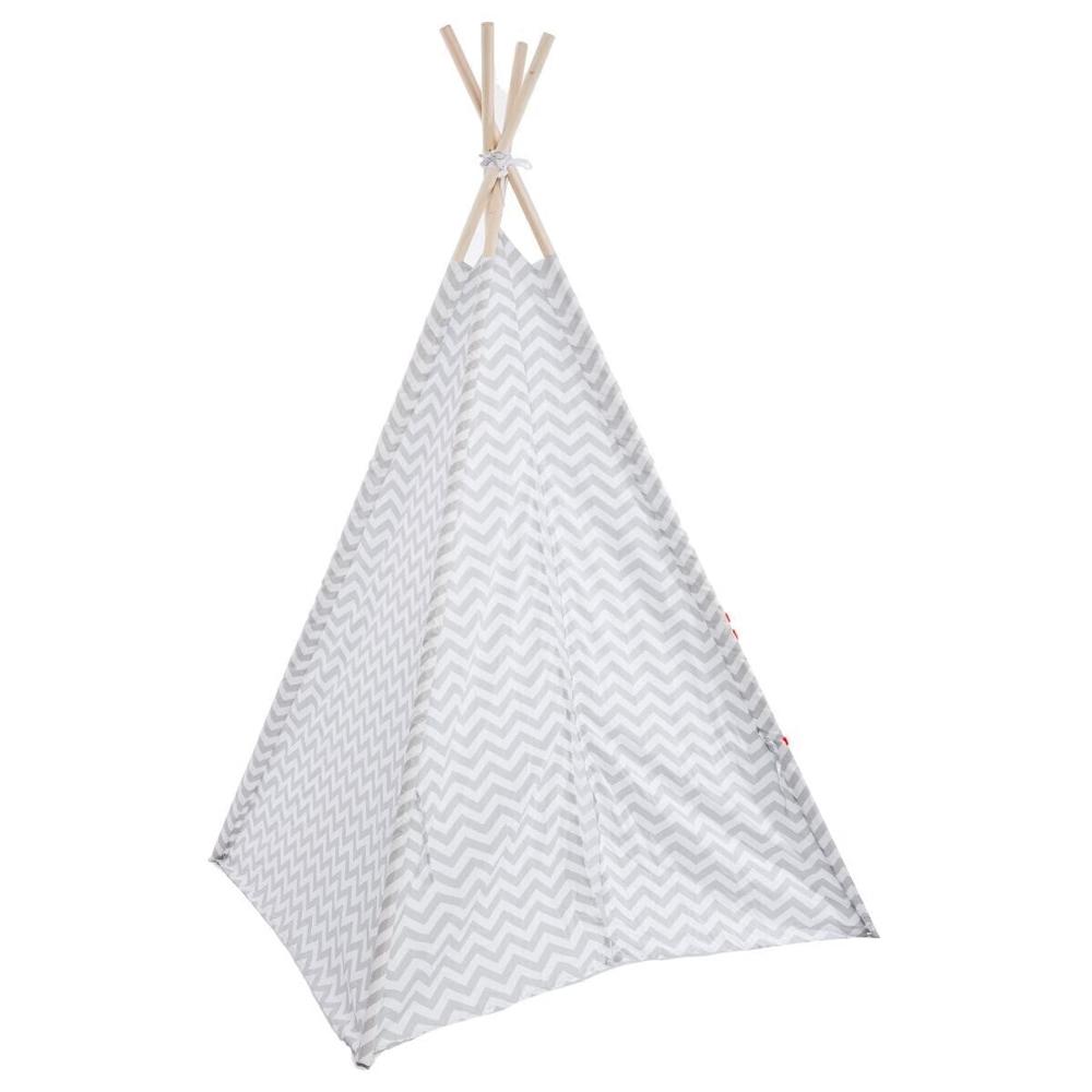Cort teepee Wapi - Alb & Gri - 6476