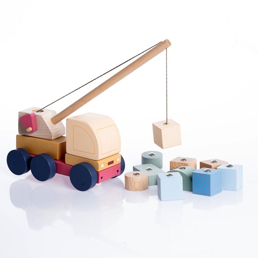 Macara Magnetica Pastel - jucărie din lemn Cubika - 6047