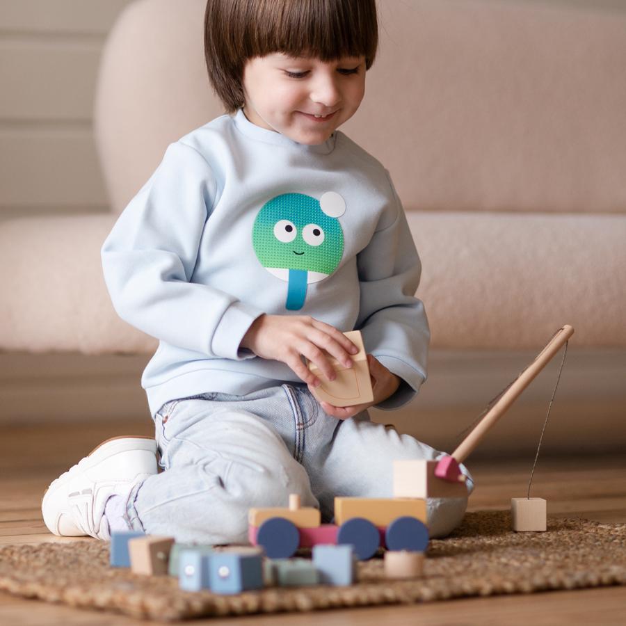 Macara Magnetica Pastel - jucărie din lemn Cubika - 6050