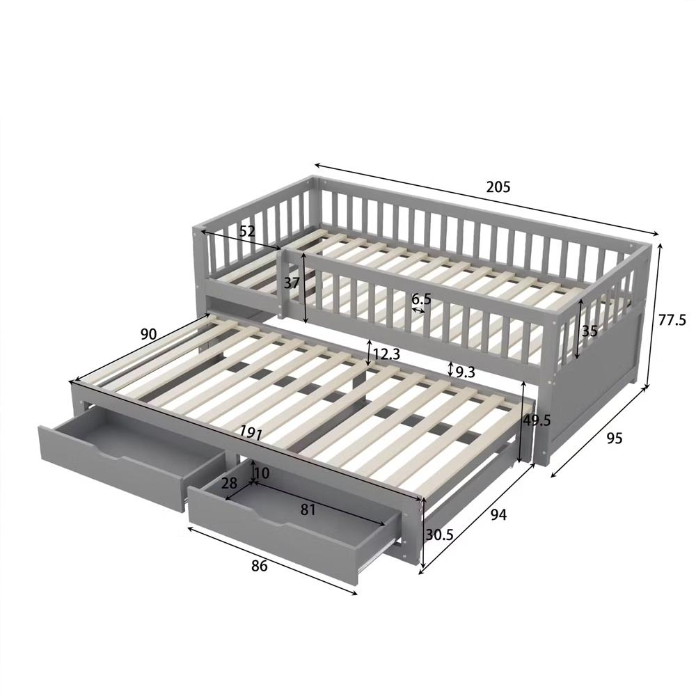 Pat Dreamer extensibil, cu sertare - 8425