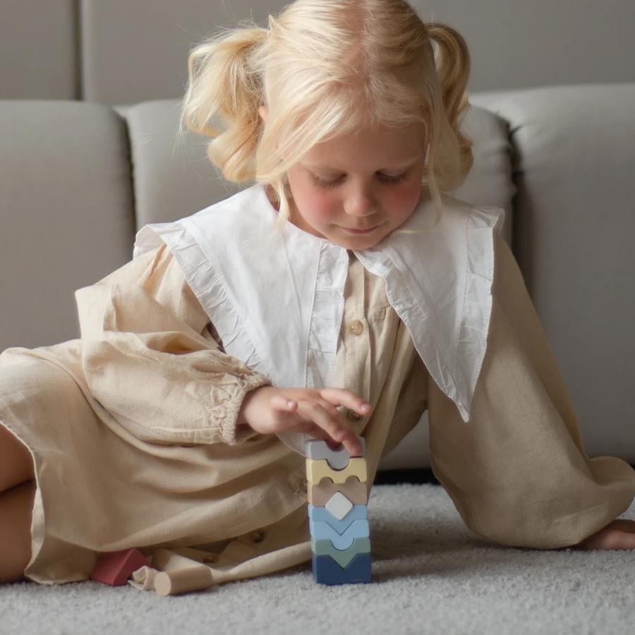 Set Constructii Turn - 10 piese - jucărie din lemn Cubika  - 927