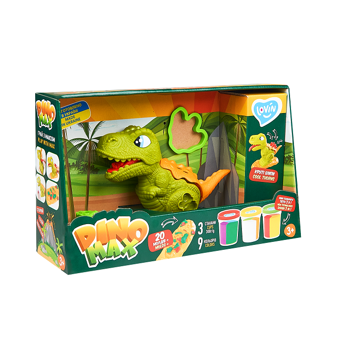  Set Dino Max - plastilina, accesorii si jucarie pentru modelaj