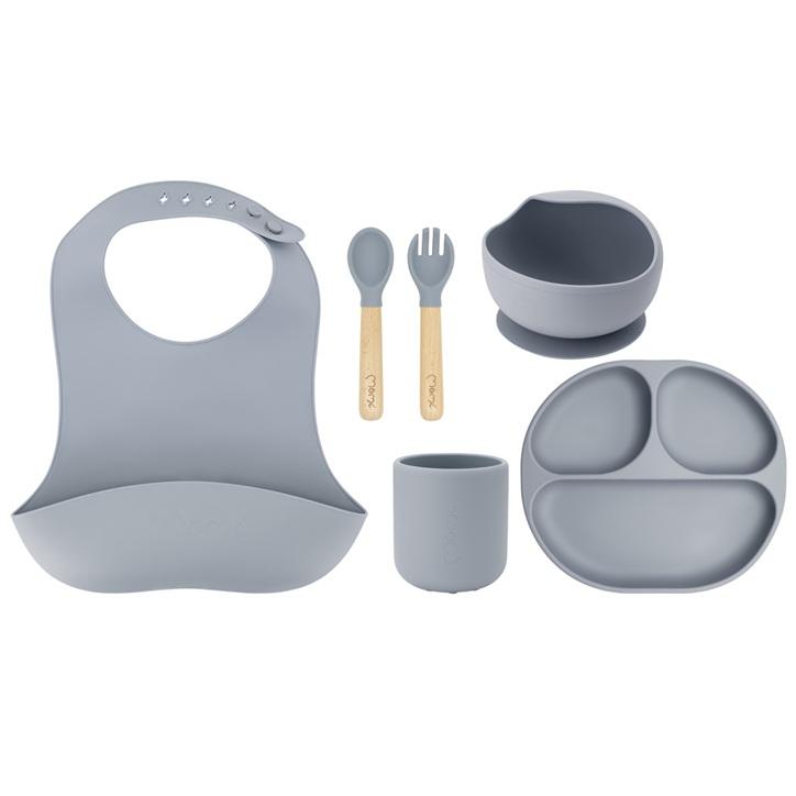  Set diversificare Momi, 100% Silicon - Ami Grey