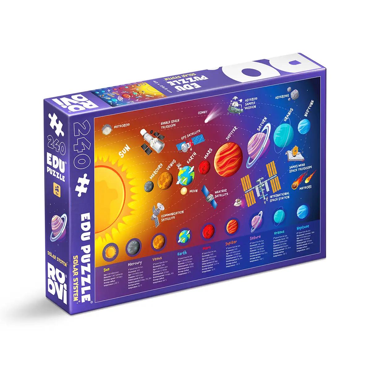  Sistemul solar - puzzle educativ 240 piese